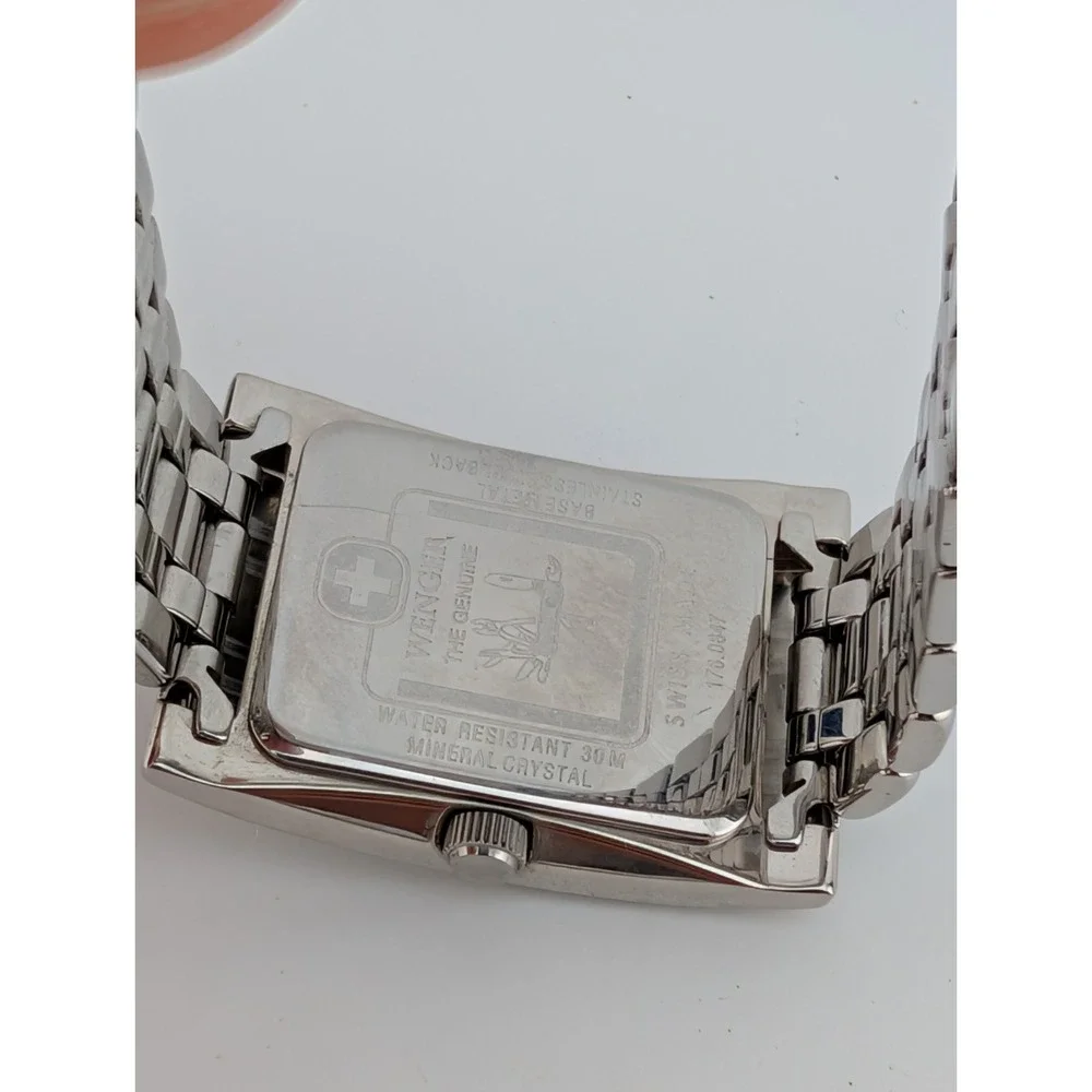 Wenger Genuine SAK Design Watch Men 27mm Case Silver 7.75